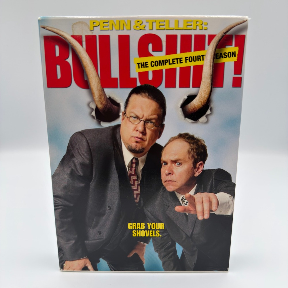 Penn & Teller Bullshit The Complete Fourth Season DVD 3-Disc Showtime TV Show
